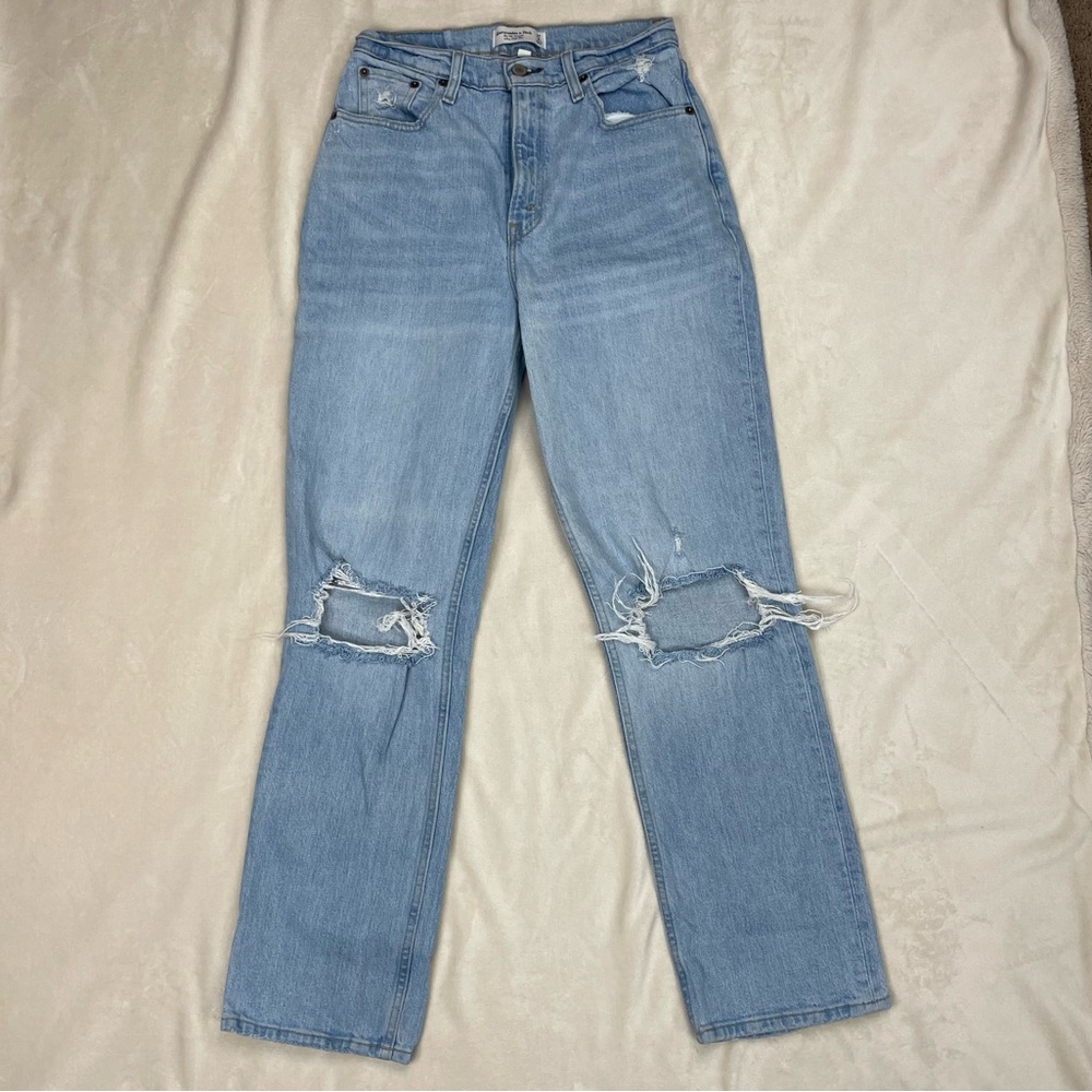 Abercrombie‎ & Fitch Women’s 90’s Straight Ultra High Rise Curve Love Size 4